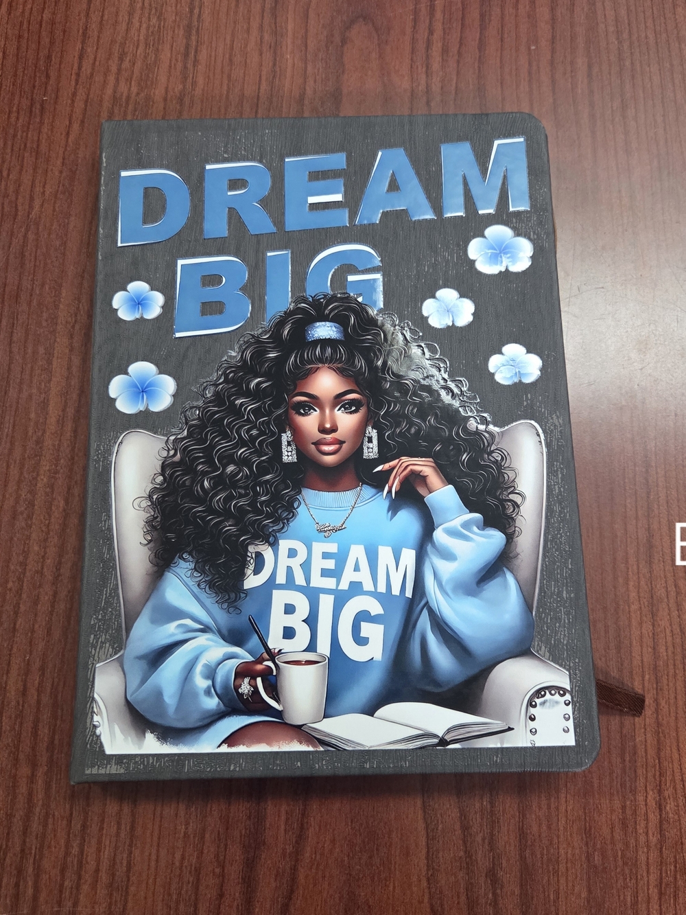 Dream Big Blue Journal - Inspirational Hardcover Notebook